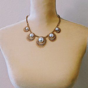 Rose Gold and Mother of Pearl Necklace